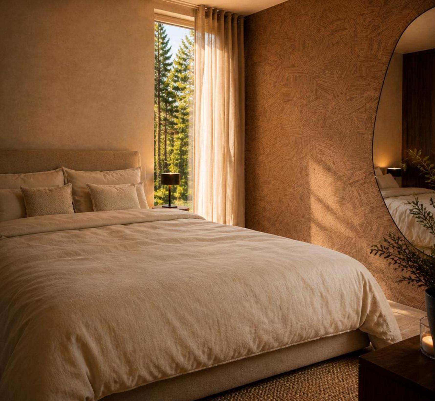 Rustige slaapkamer met bosuitzicht — Domaine de Pauliac