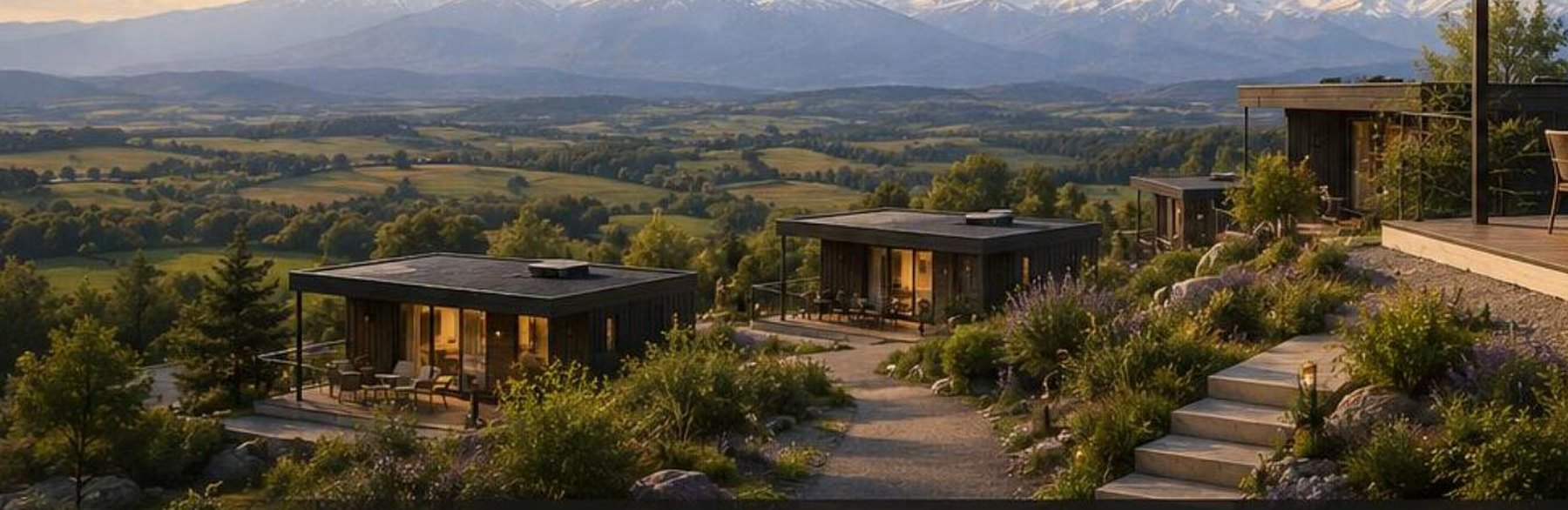 Domaine de Pauliac Saverdun — Diamond-woningen met uitzicht op de Pyreneeën